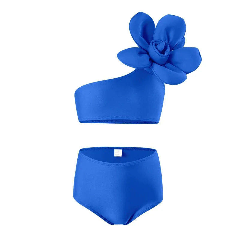 Dívčí bikiny s květinou