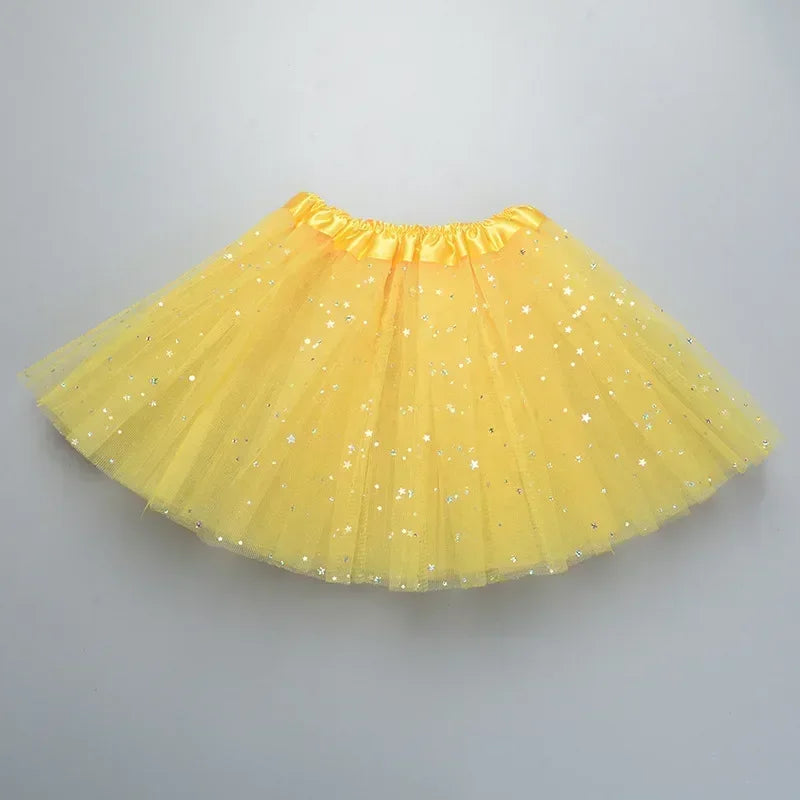 Dívčí tutu sukně se třpytem