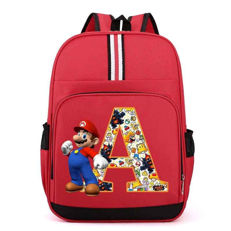 Školní batoh Super Mario s písmenem