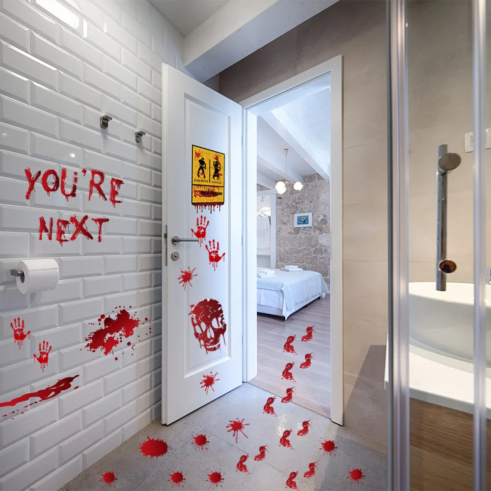 Halloweenské krvavé dekorace