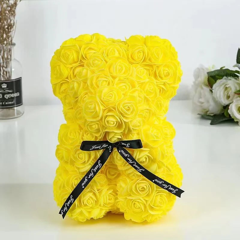 Medvídek z růží 25 cm