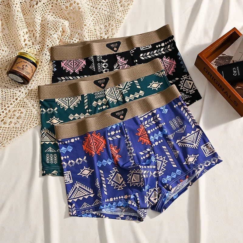 Set trenek s geometrickým vzorem