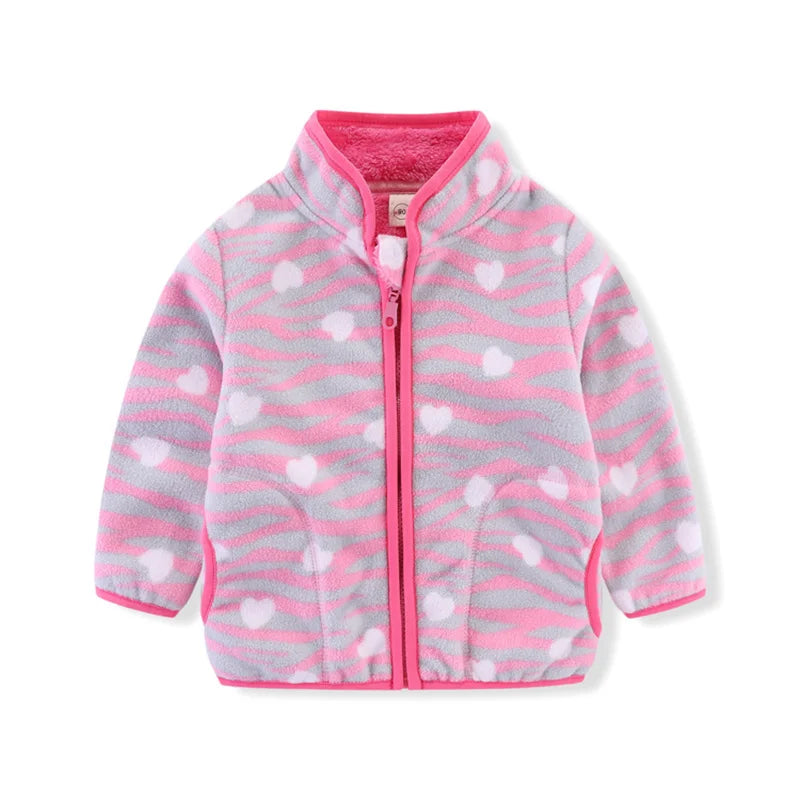 Fleece bunda se vzorem