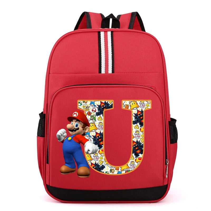 Školní batoh Super Mario s písmenem