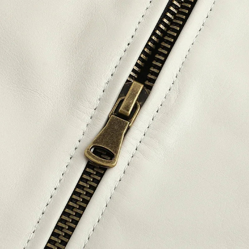 Pánská stylová kožená bunda