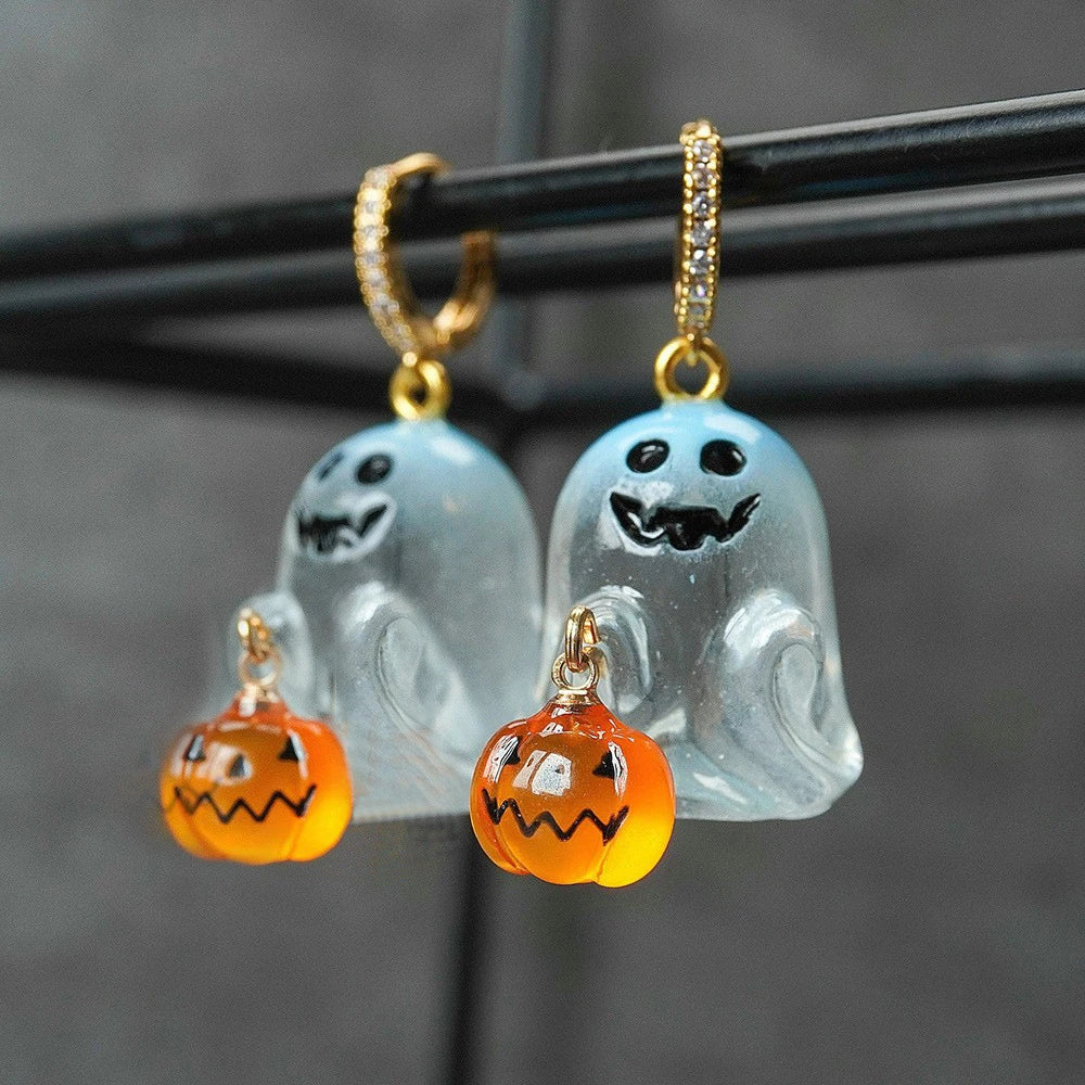 Náušnice Halloweenský duch
