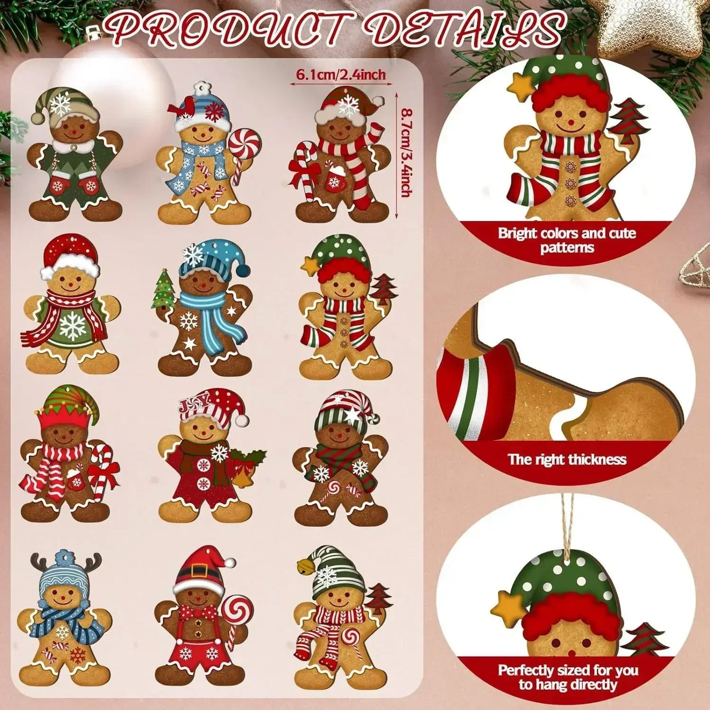 Perníčkové ornamenty na stromeček