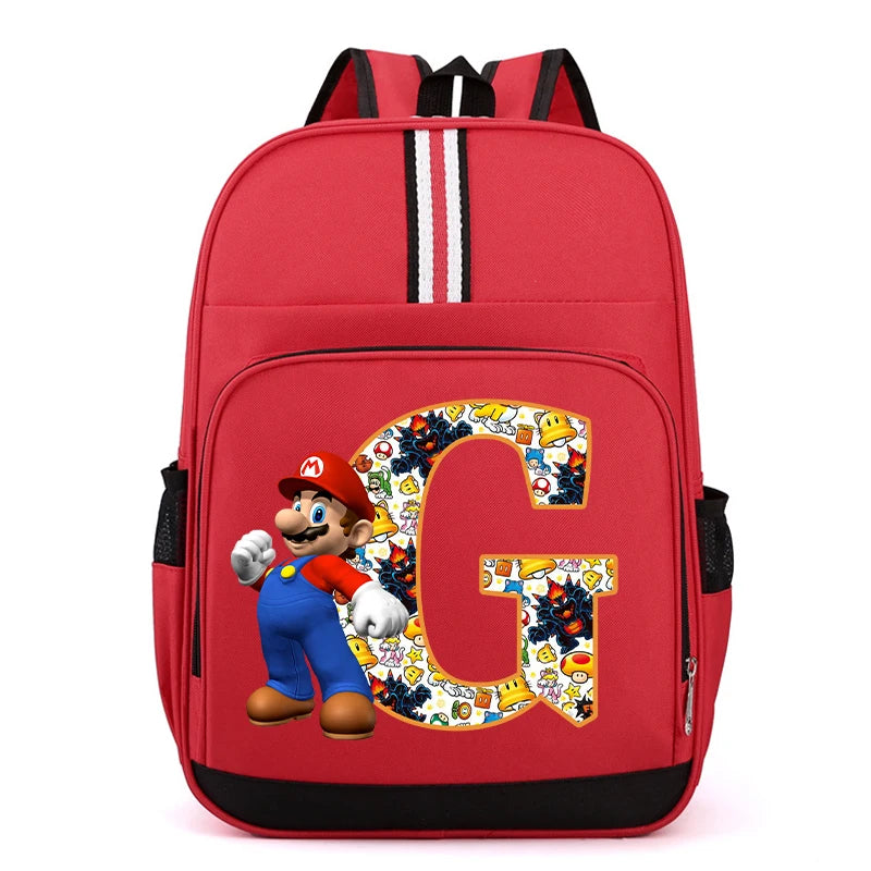 Školní batoh Super Mario s písmenem