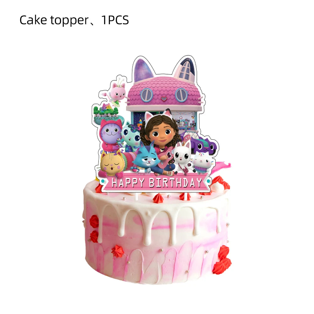 Doplňky na oslavu Gabby Dollhouse