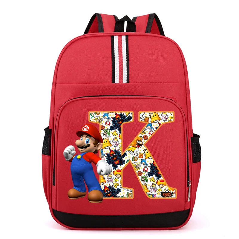 Školní batoh Super Mario s písmenem
