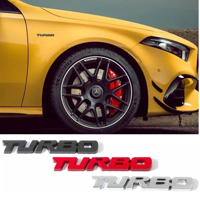 Samolepka Turbo na auto