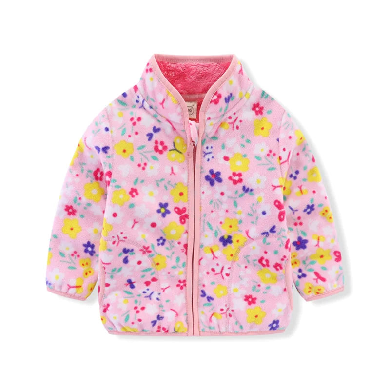 Fleece bunda se vzorem