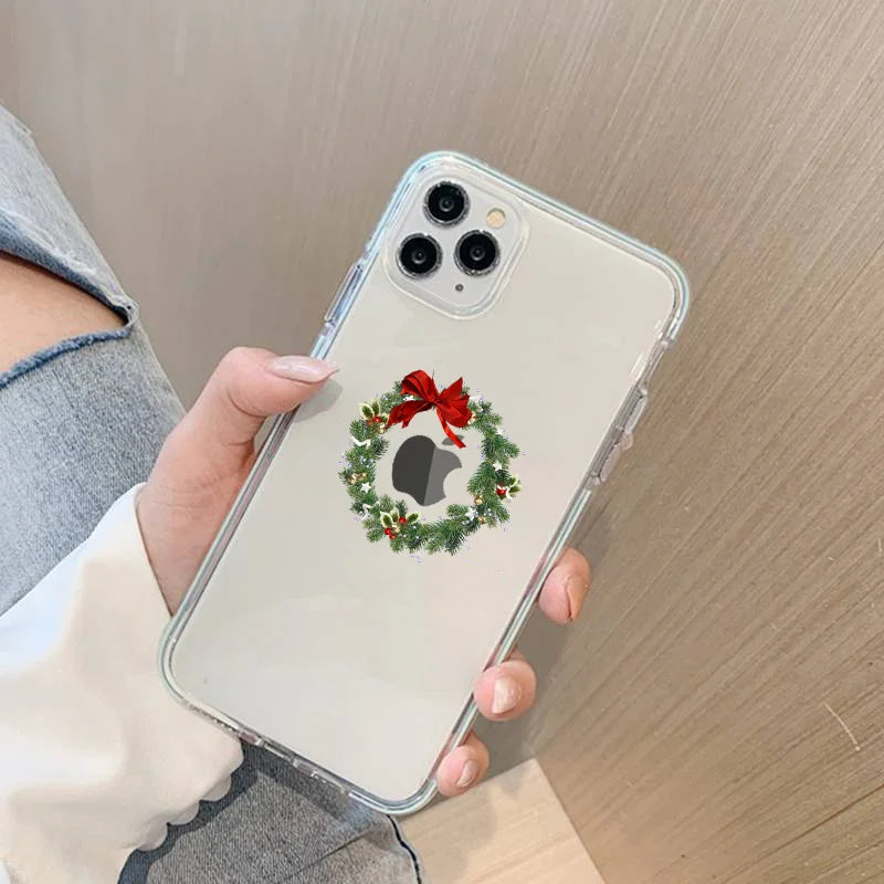 Transparentní vánoční kryt na IPhone