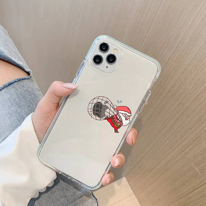 Transparentní vánoční kryt na IPhone