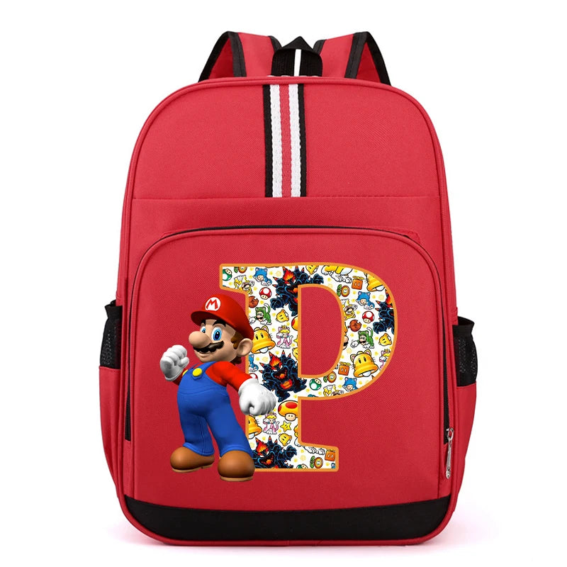 Školní batoh Super Mario s písmenem