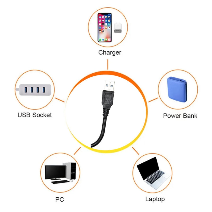 Lampa západ slunce USB