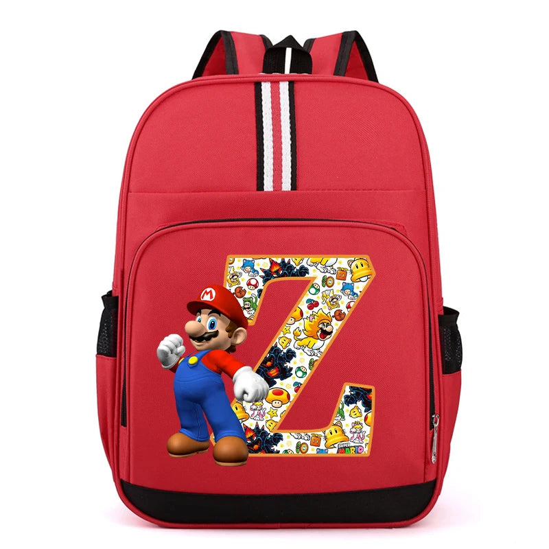 Školní batoh Super Mario s písmenem