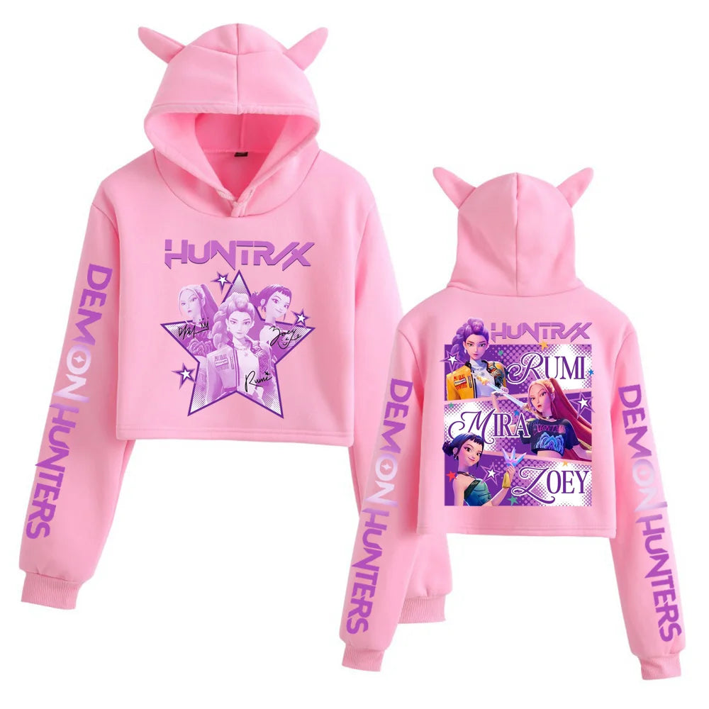 Dívčí mikina Demon Hunters s oušky