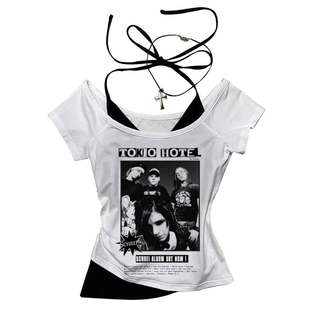 Dámské vintage triko Tokio Hotel