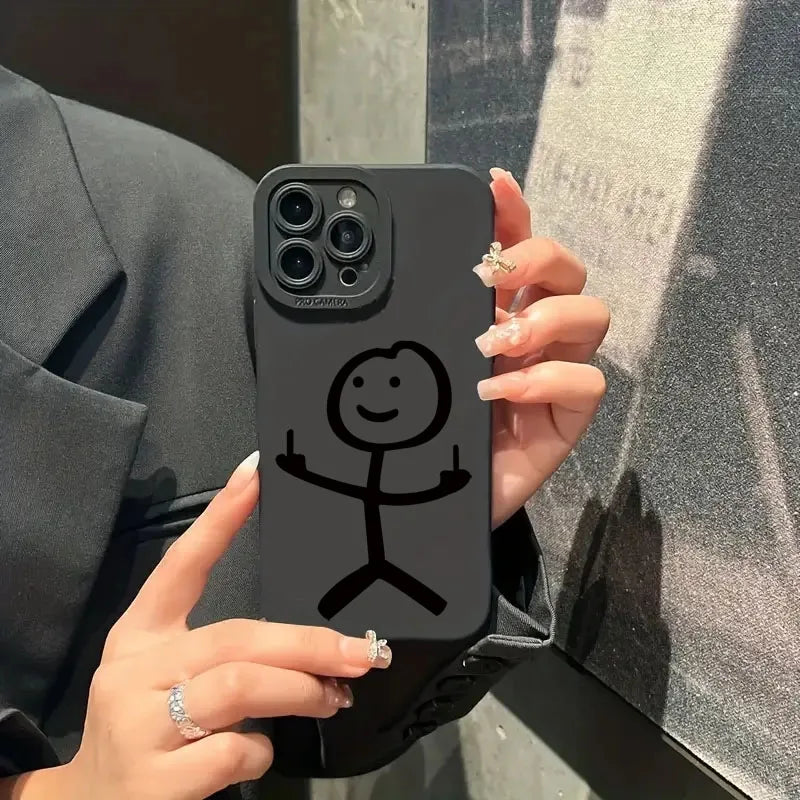Kryt na IPhone s prostředníčkem