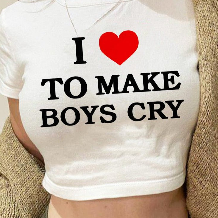 Dámské triko I Love To Make Boy Cry