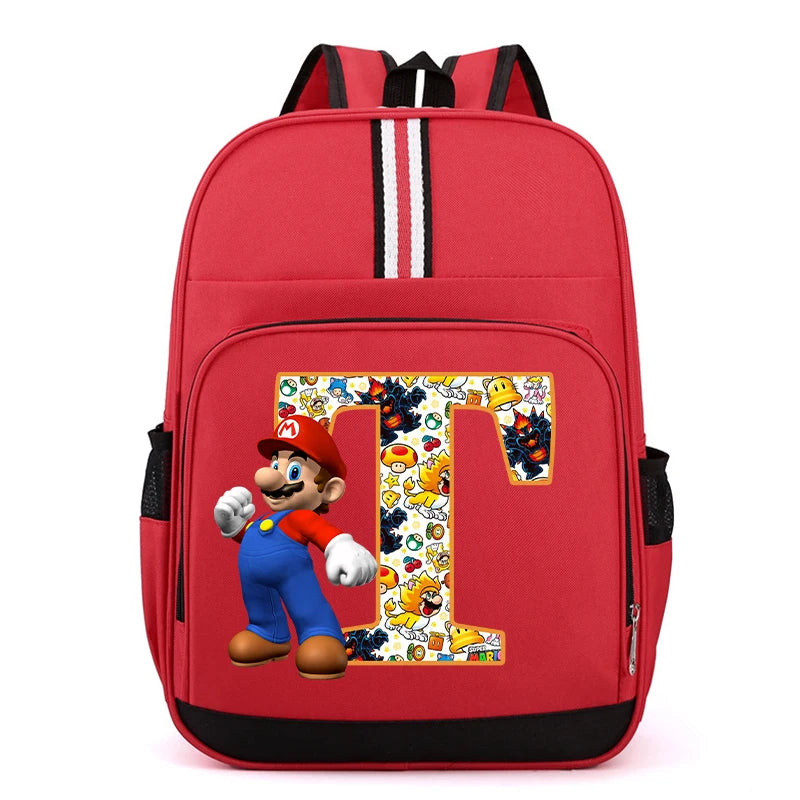 Školní batoh Super Mario s písmenem