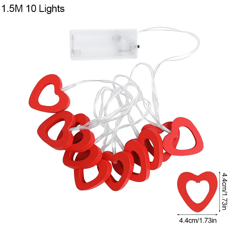 Led řetěz se srdíčky