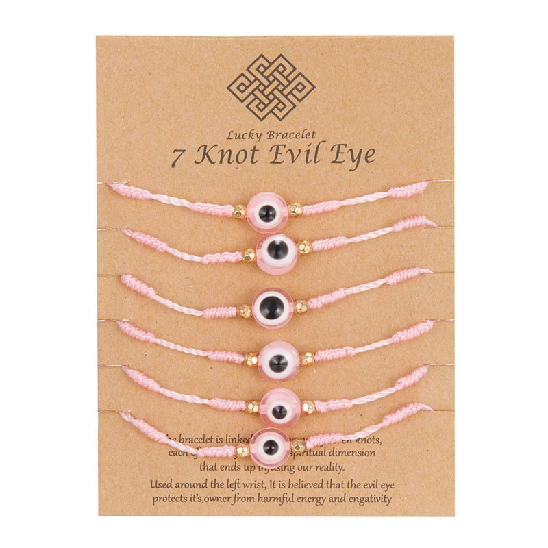 Náramek evil eye 6 ks