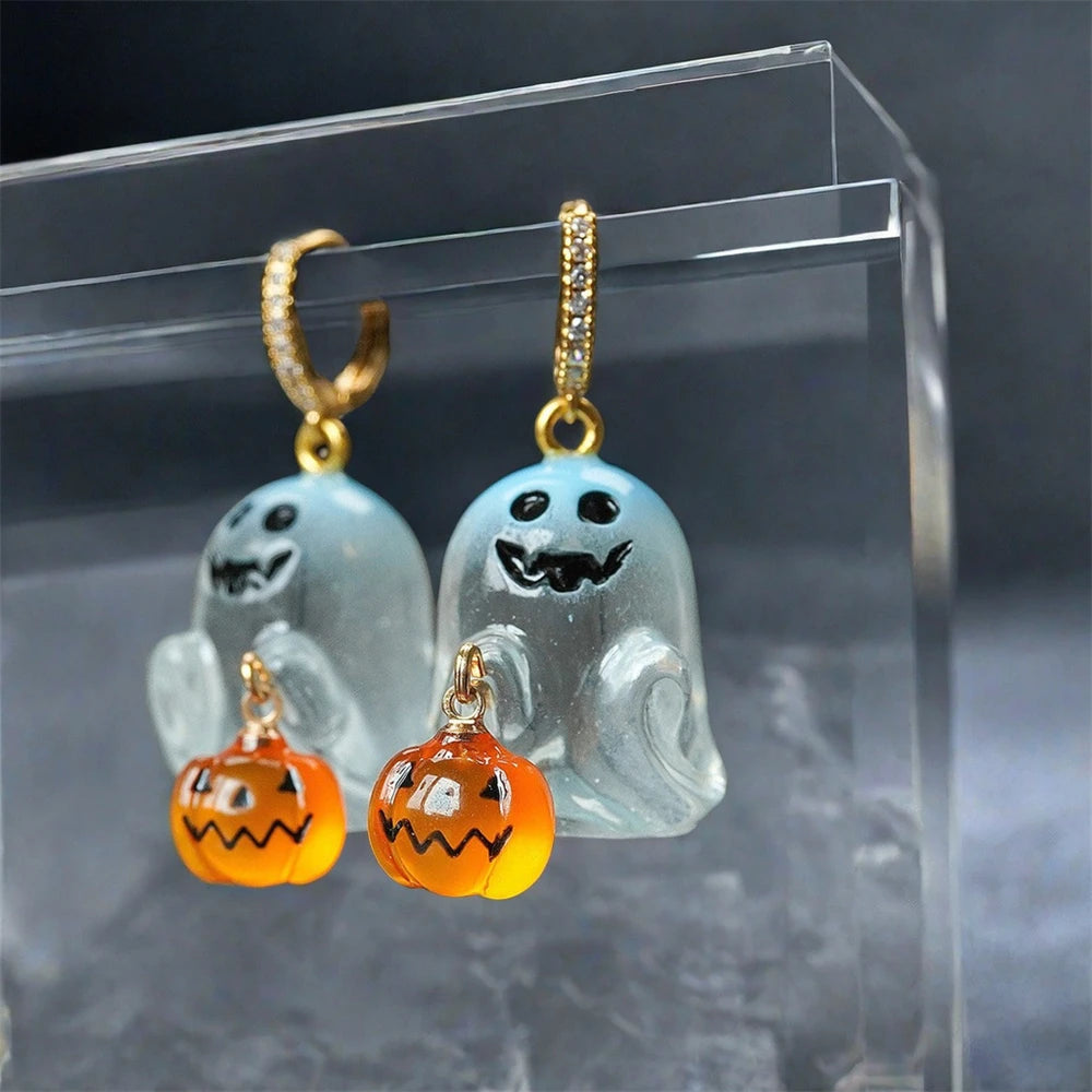 Náušnice Halloweenský duch