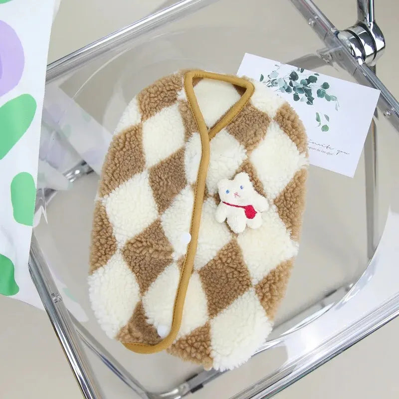 Chlupatá mikina se vzorem