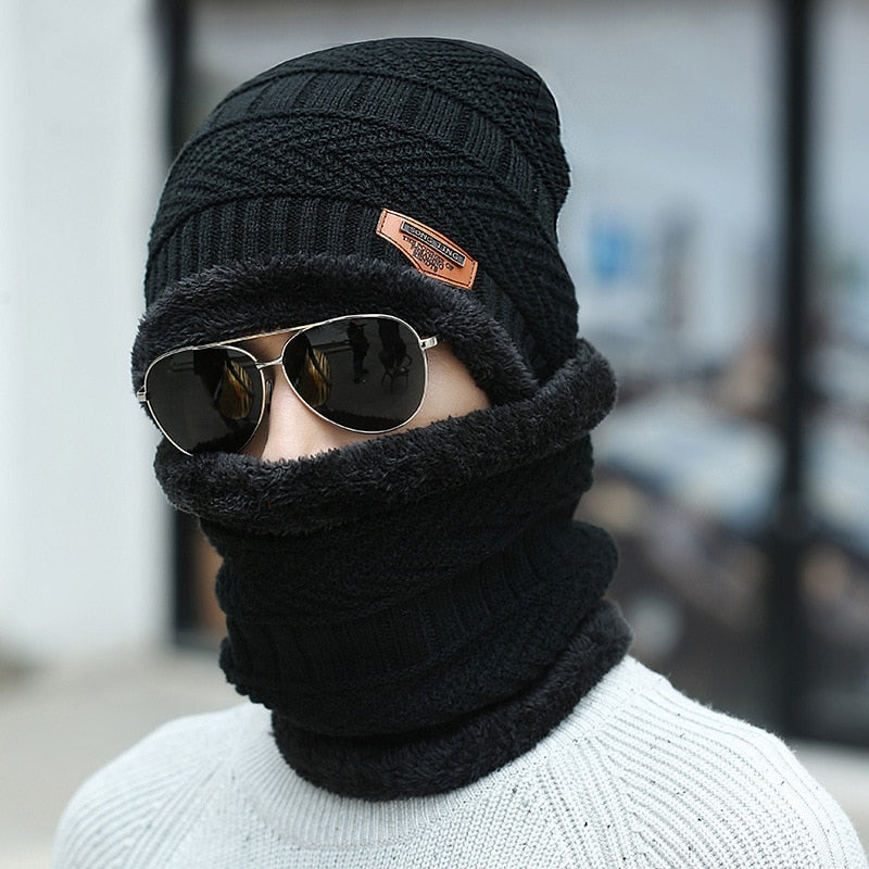 Unisex zateplená čepice a nákrčník