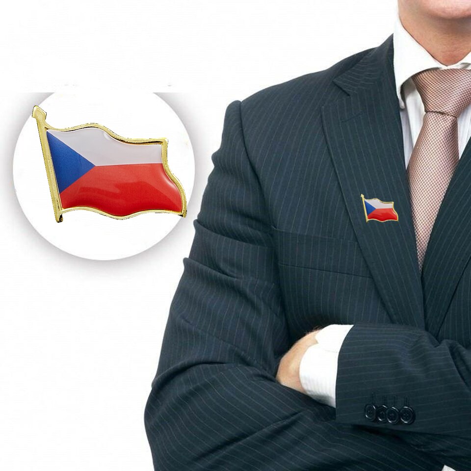 Brožura s českou vlajkou