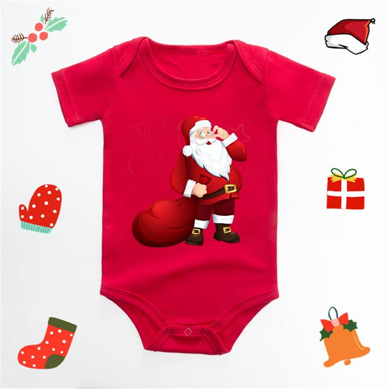 Vánoční body s nápisem My First Christmas Baby