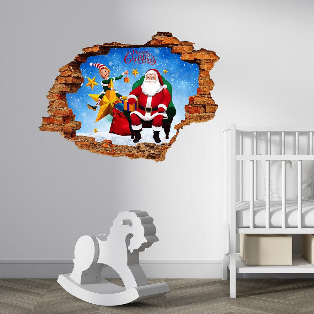 Samolepka na zeď Santa