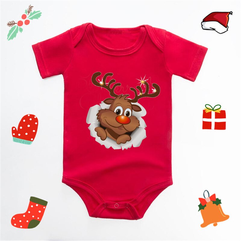 Vánoční body s nápisem My First Christmas Baby
