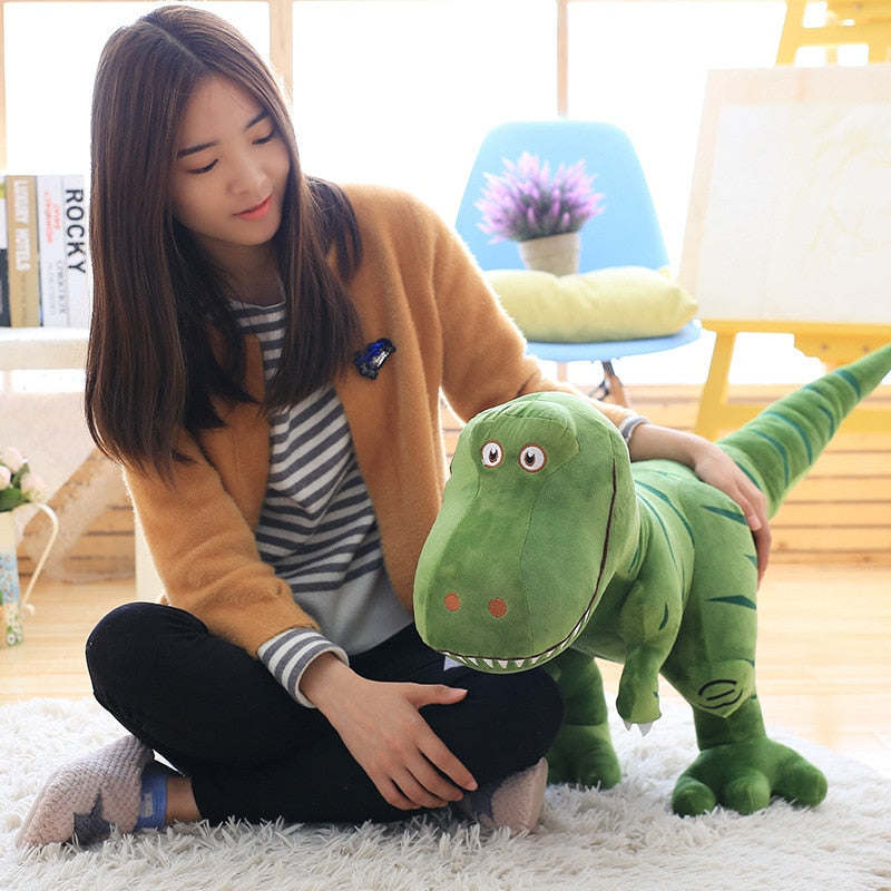 Velký plyšový dinosaurus