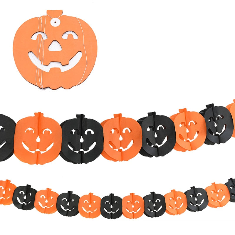 Papírový řetěz na Halloween 3 m