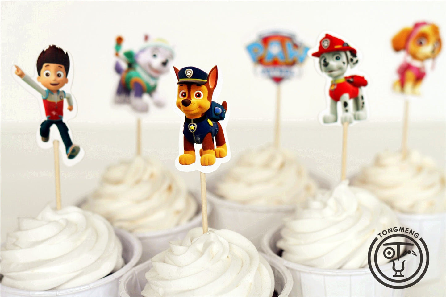 Ozdoby na cupcake Tlapková patrola