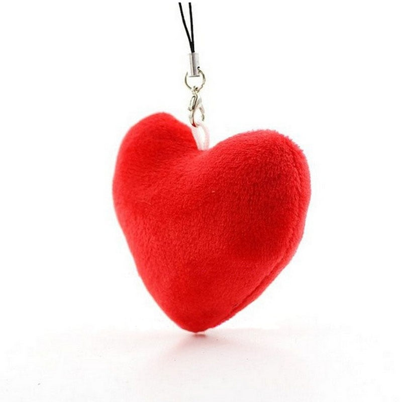 Plyšová klíčenka srdce s nápisem Love