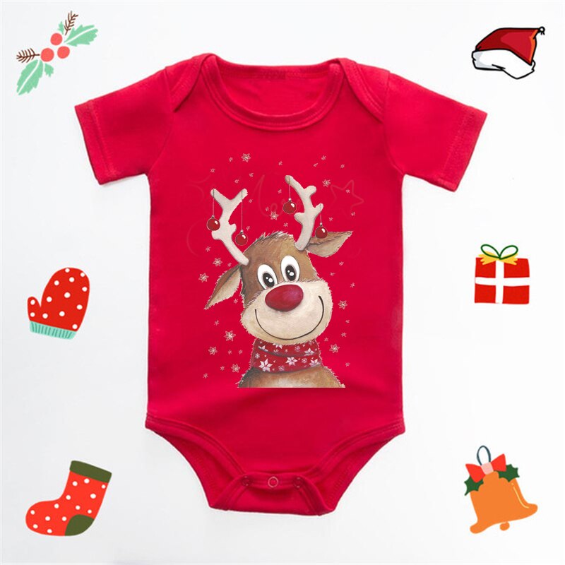 Vánoční body s nápisem My First Christmas Baby