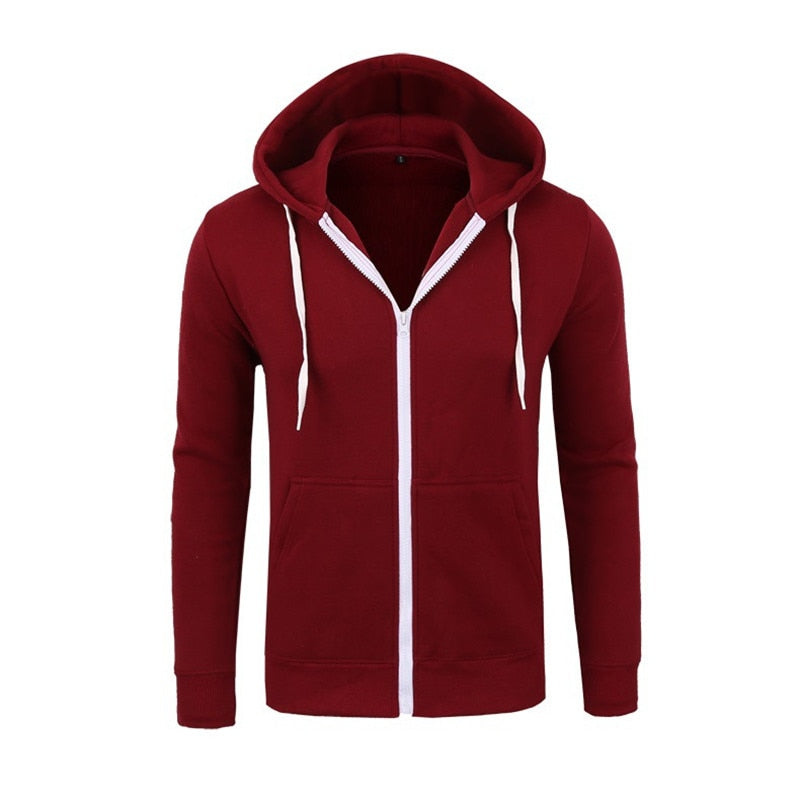 Pánská jednoduchá mikina na zips