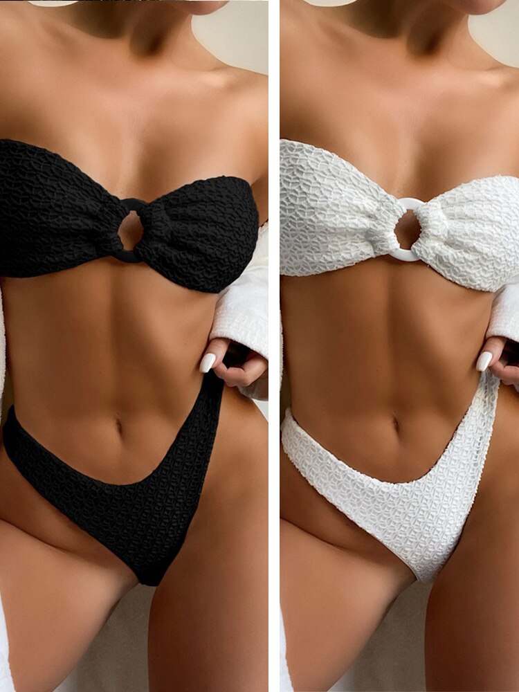 Dámské bikiny s texturou