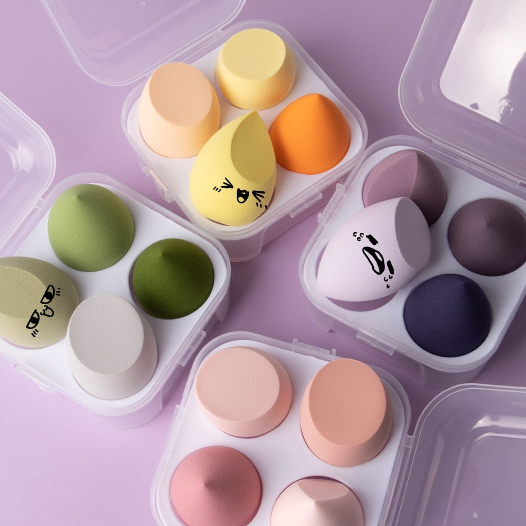 Set houbiček na make-up 4ks