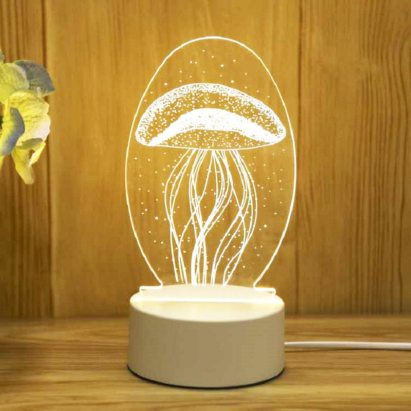 Romantická 3D lampa
