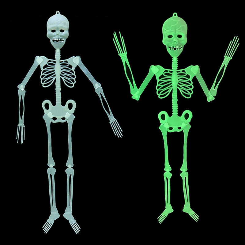 Svítící kostlivec na Halloween