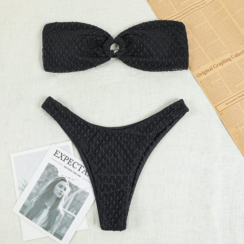 Dámské bikiny s texturou