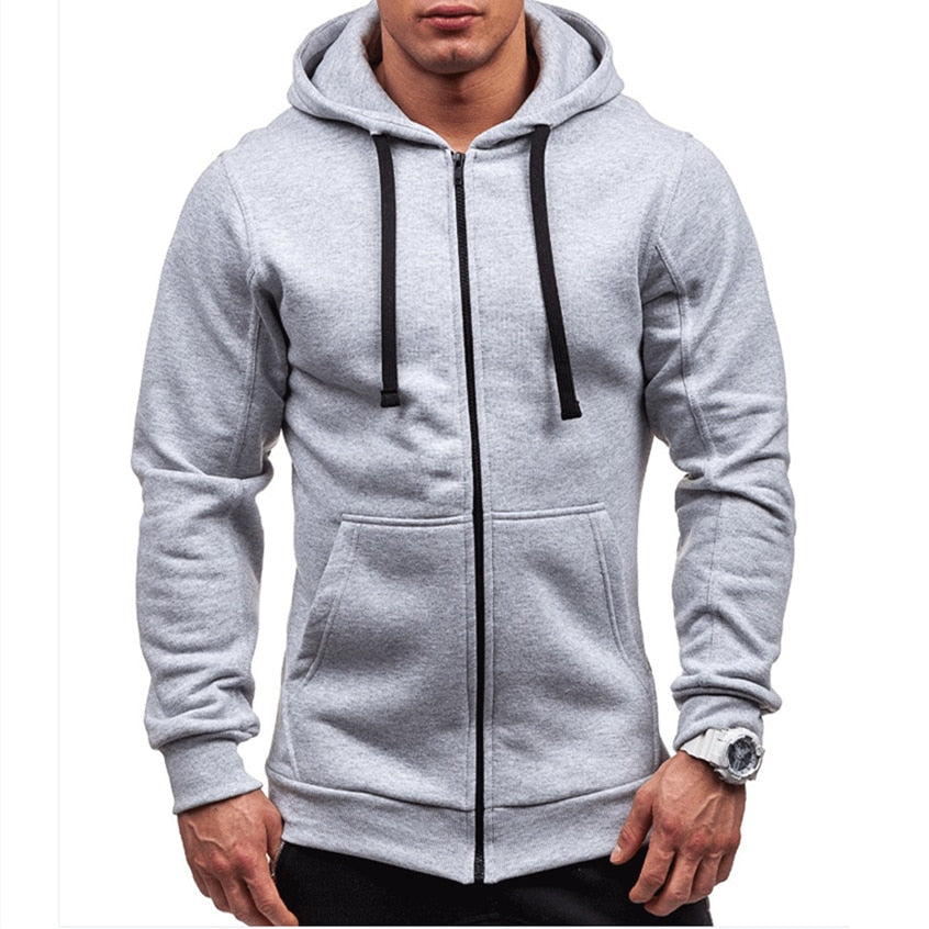 Pánská jednoduchá mikina na zips