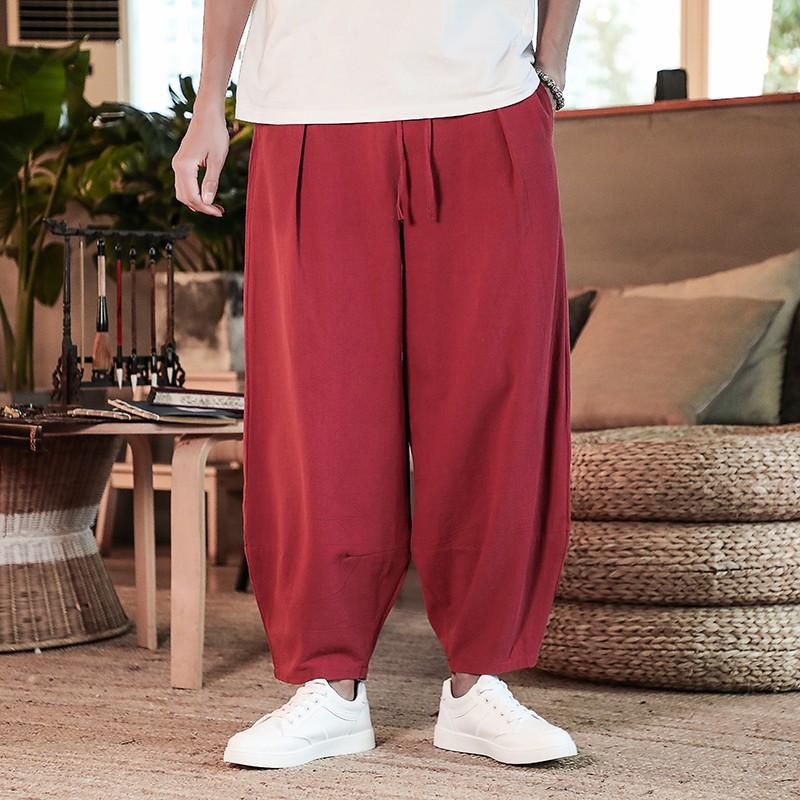 Pánské lněné kalhoty