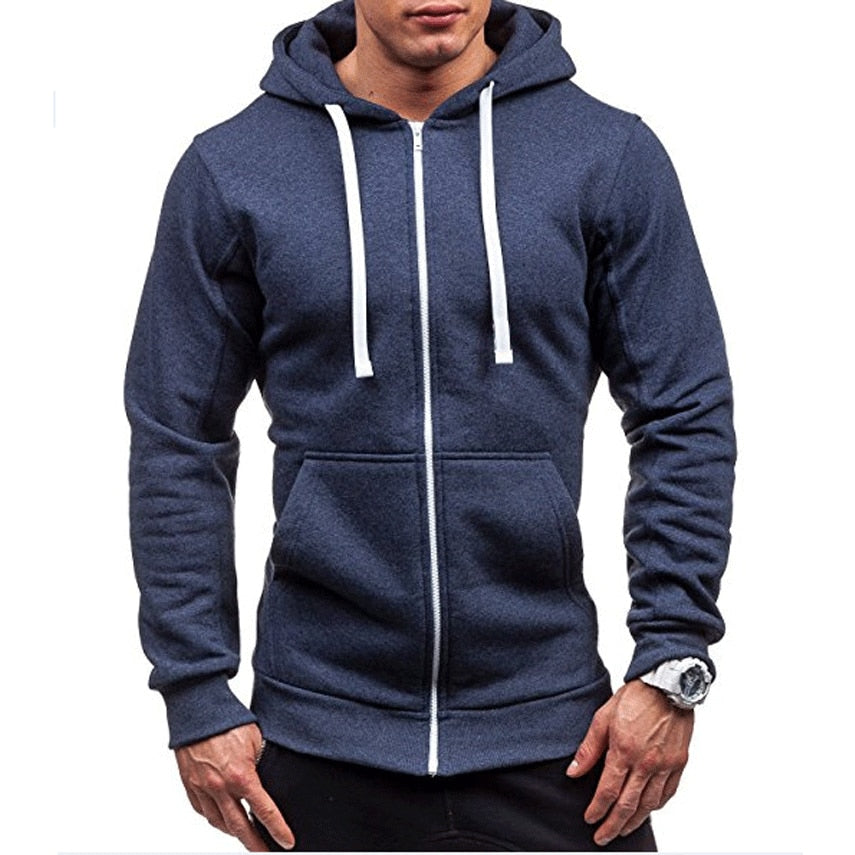 Pánská jednoduchá mikina na zips
