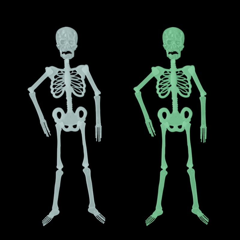 Svítící kostlivec na Halloween